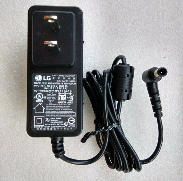 Original LG 19V AC/DC Adapter for LG 32LF510B LED Monitor,ADS-45FSN-19,19040GPCU