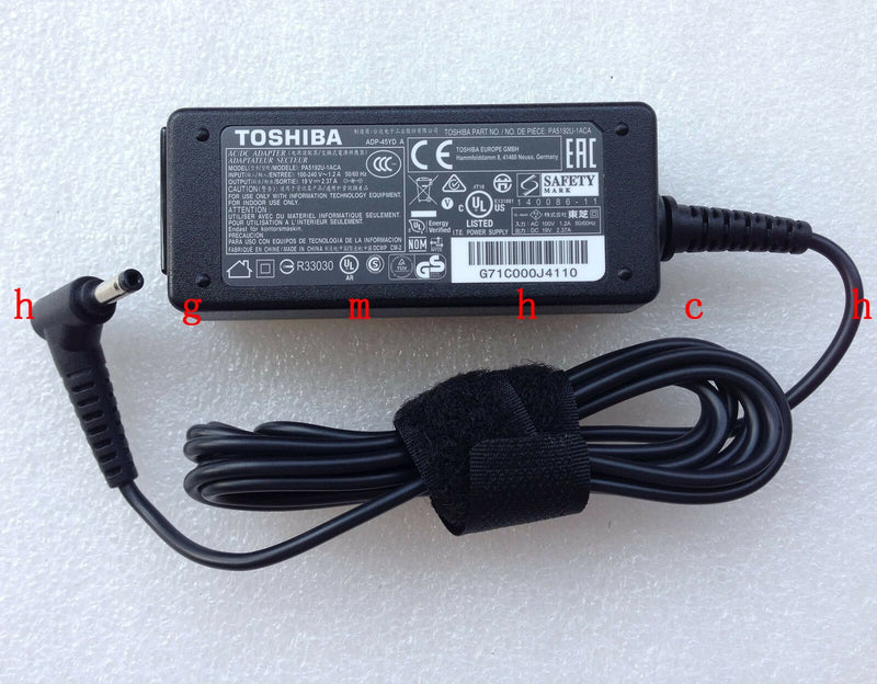 Original OEM Toshiba 19V 2.37A AC Adapter&Cord for Toshiba Chromebook CB35-B3350