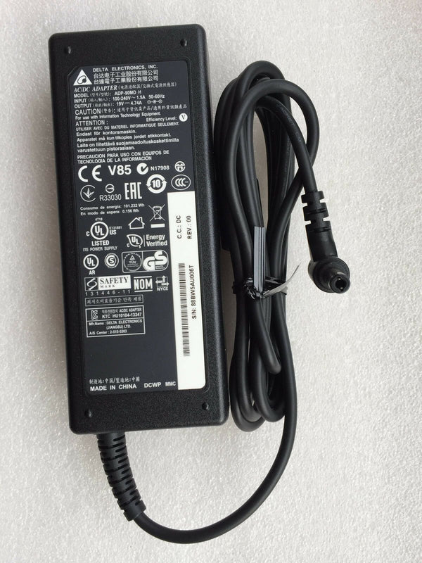 @Original OEM Delta 19V 4.74A 90W AC Adapter for Clevo W670RBQ1,W670RNQ,W670RNQ1