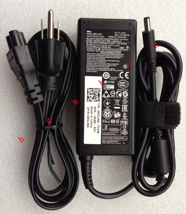 @Original Genuine OEM 65W AC Adapter for Dell Inspiron 15 3558,p47f001 Notebook