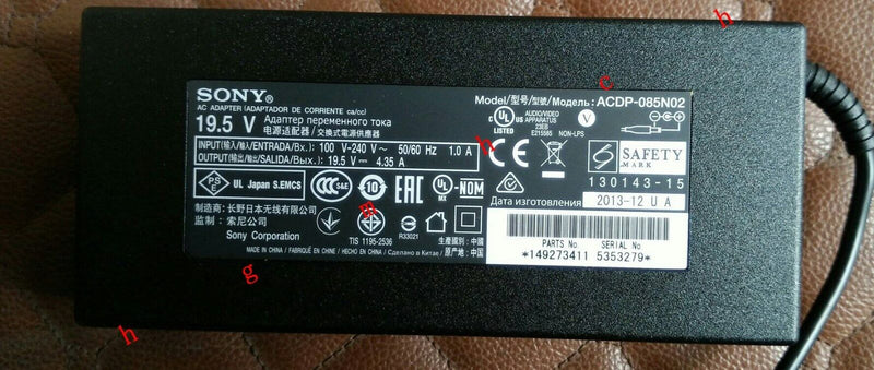 Original OEM Sony Cord/Charger Bravia KDL-48W600B,KDL-48W650D,KDL-48W580B LCD TV