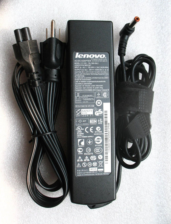 New Original OEM 90W AC Adapter&Cord for Lenovo IdeaPad G480/G485/G580/G585/G780