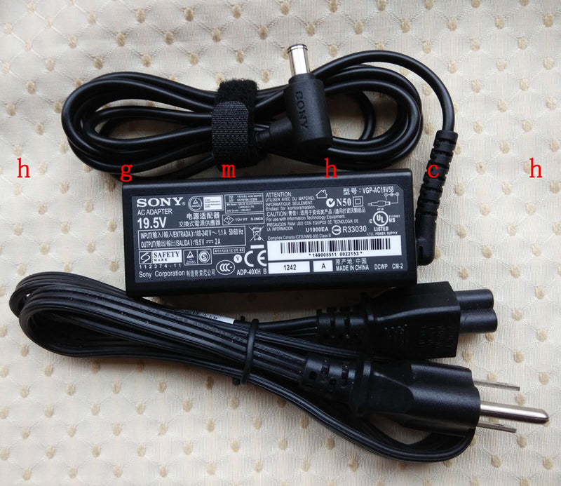 @Original Genuine OEM Sony 19.5V 2A AC Adapter for Sony VAIO SVT131A11U Notebook