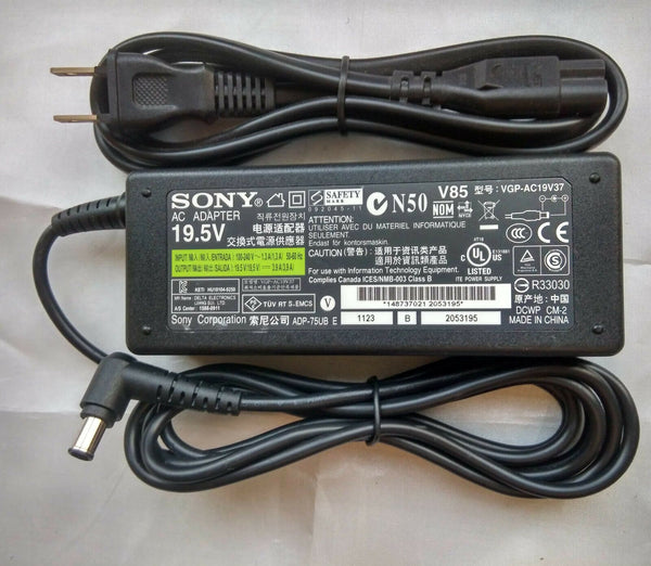 New Original OEM SONY Cord/Charger VAIO PCG-7181L,PCG-7182L,PCG-7183L, PCG-7184L