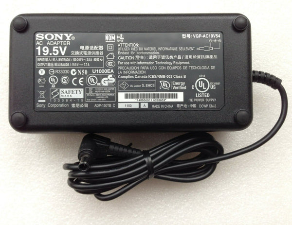 New Original Genuine OEM Sony 150W 19.5V 7.7A Charger VAIO PCG21511U,VGP-AC19V54