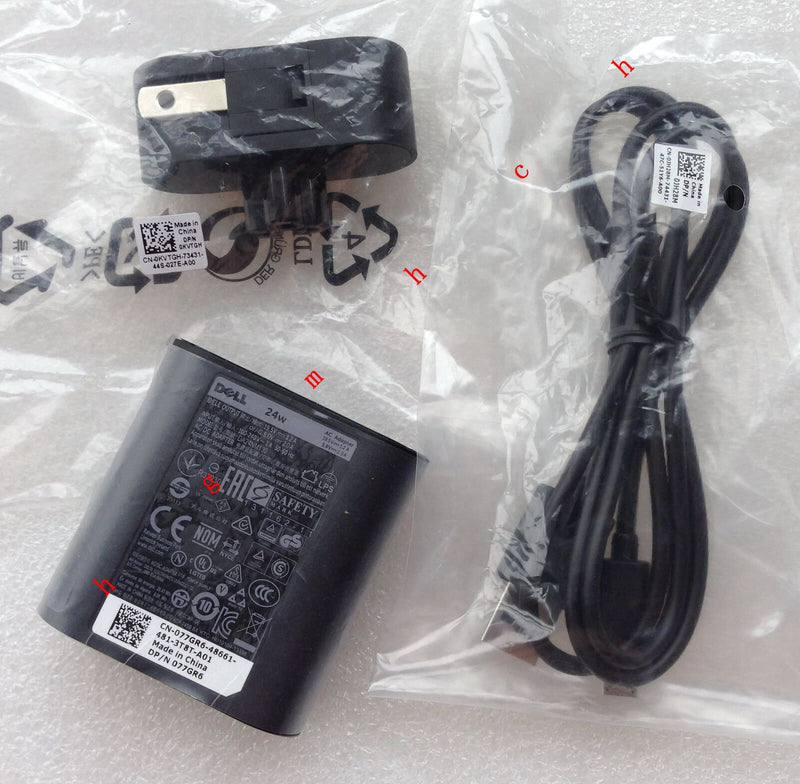 Original Genuine OEM Dell 24W AC Adapter for Dell Venue 11 Pro 5130-3547 Tablet