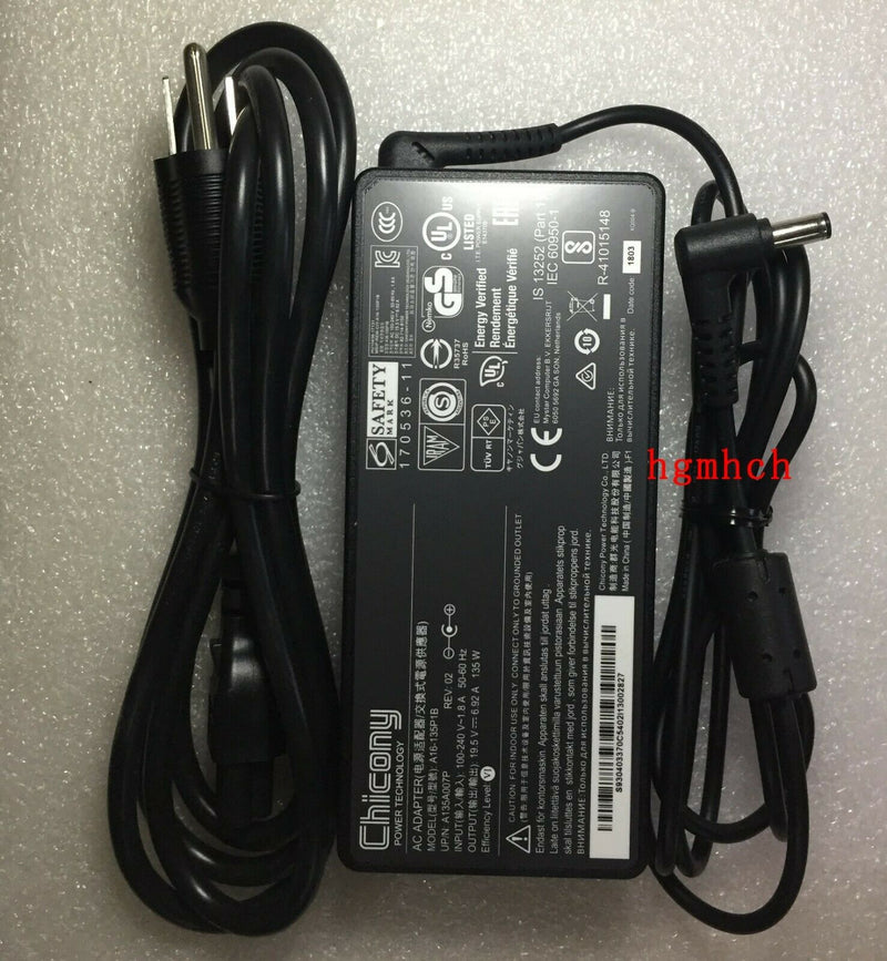 New Original MSI GF62 8RC-030UK,A16-135P1B,A135A007P 19.5V 6.92A AC Adapter&Cord