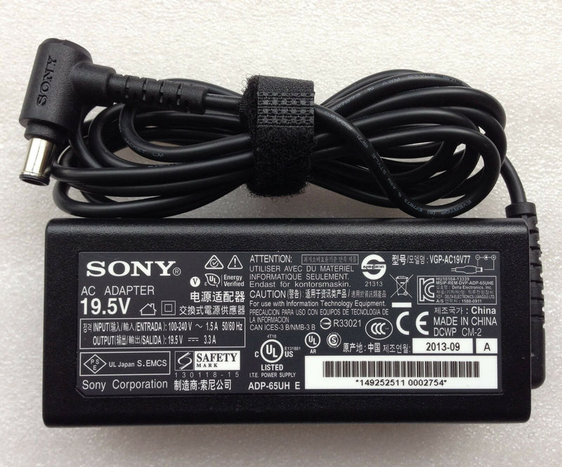 @Original Genuine OEM Sony VGP-AC19V77,149252511,65W 19.5V 3.3A AC Adapter+Cord