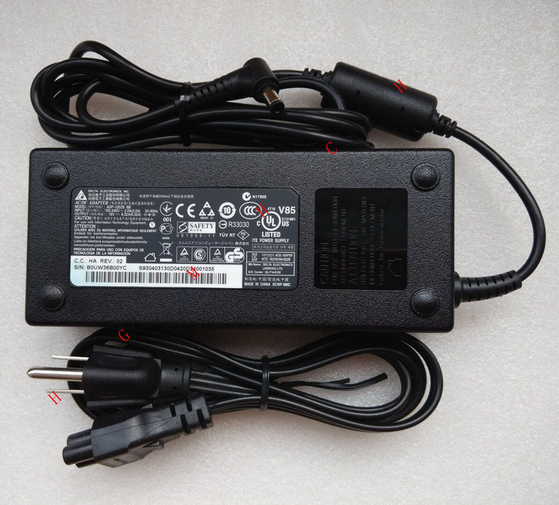 Original Genuine OEM 120W AC Power Adapter for MSI GX720-7343VHP,GX720-8443VHP