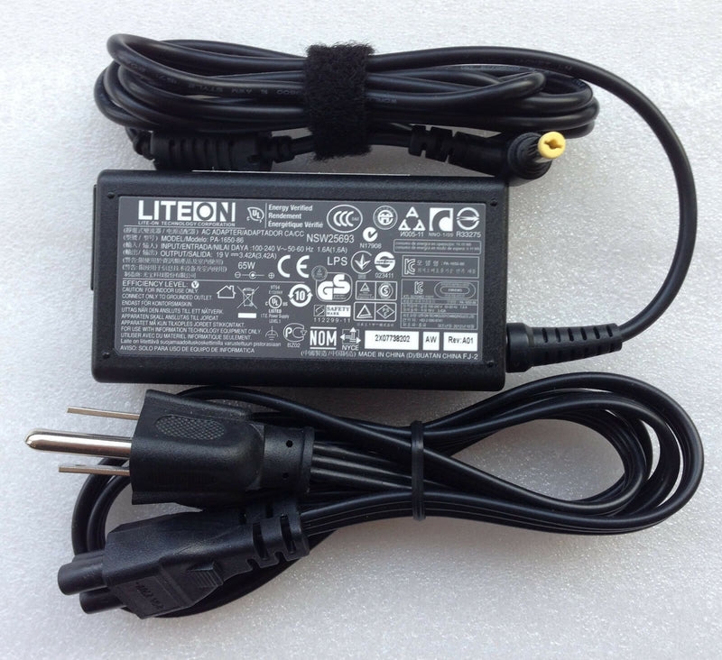 New Original OEM Liteon Acer 65W 19V Cord/Charger Aspire S3-391-6423,S3-951-6675