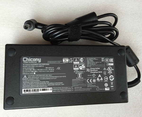 Original Chicony 230W AC Adapter&Cord for Acer Predator Triton 700 PT715-51-71PP