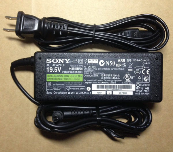 Original OEM AC Adapter fr Sony Vaio PCG-61211L,PCG-61311L,PCG-61313L,PCG-71211L