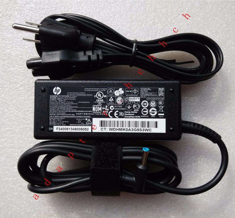 New Original Genuine OEM 65W 19.5V AC Adapter for HP Pavilion 15-p184ca Notebook