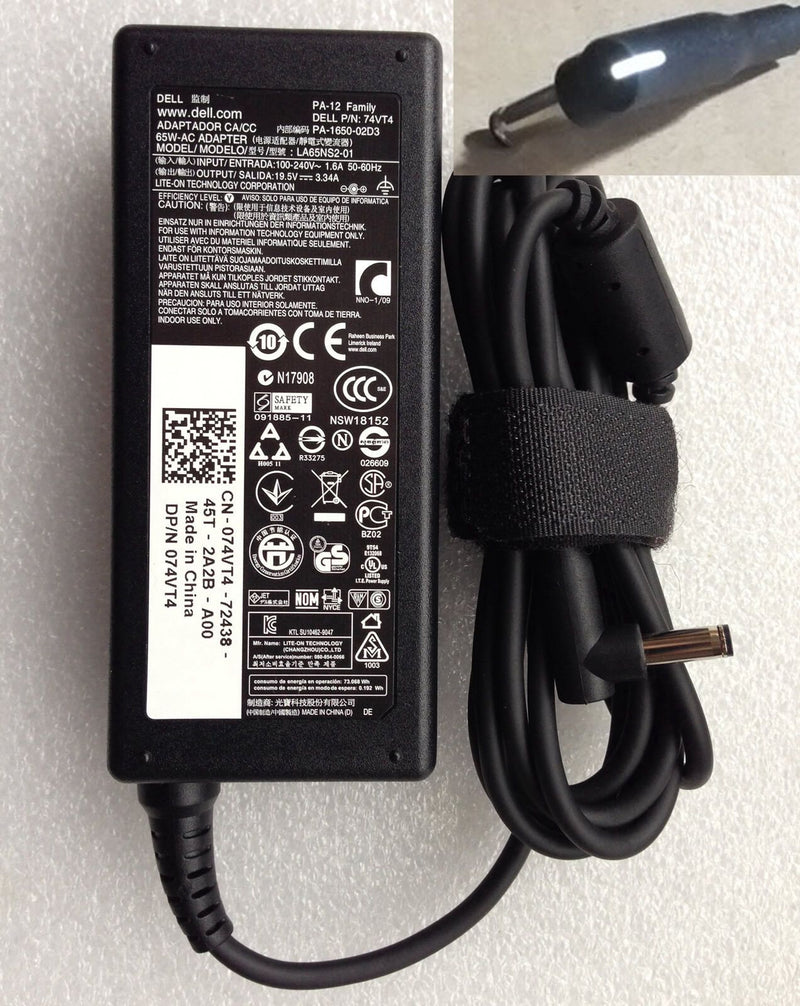 OEM Dell Inspiron 3050 3059 3252 3655 Laptop Ac Adapter Charger & Power Cord 65W