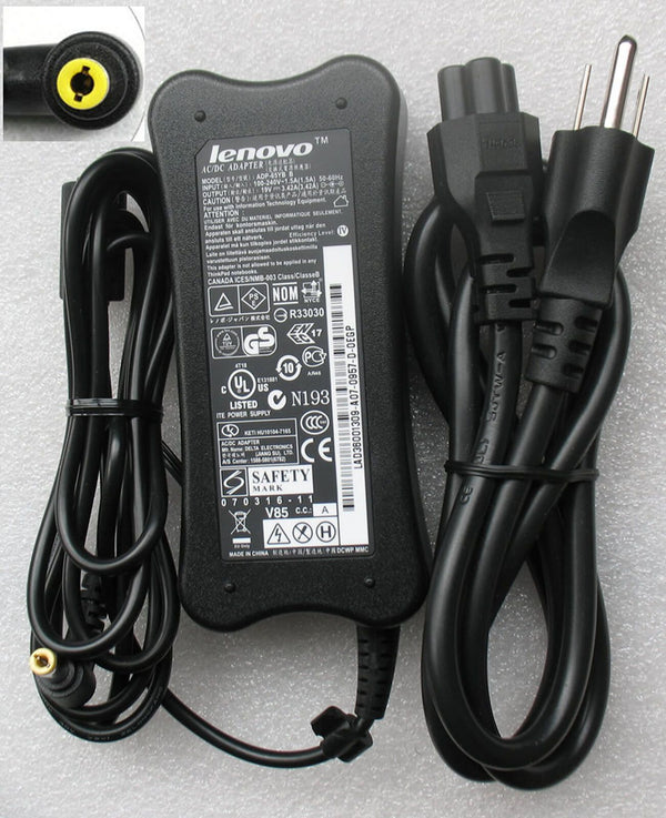 New OEM Lenovo 65W Cord/Charger IdeaPad B450,U450,Y330,Y410 ADP-65YB B,07A2A1965