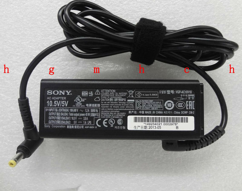 @New Original OEM Sony 45W 10.5V/5V AC Adapter for Vaio DUO 13 SVD13211SF Laptop