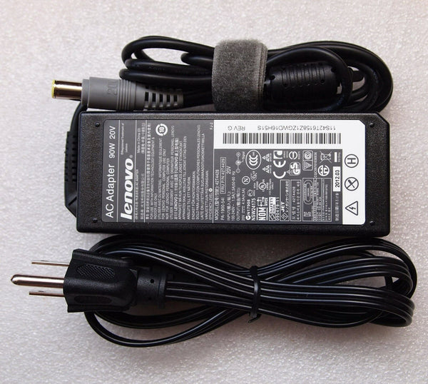 Genuine OEM 90W AC Adapter for IBM Lenovo X60 T60 R61 Z60 Z61 L410 E420 Laptop