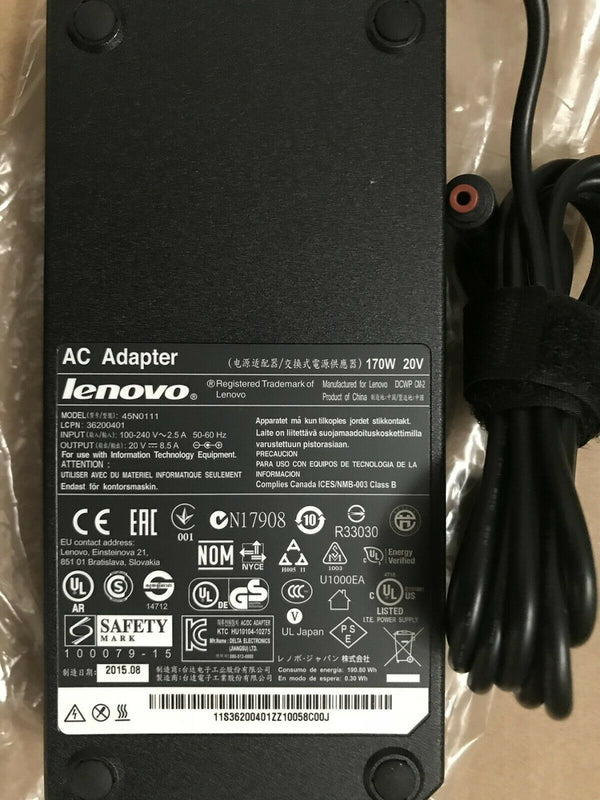 New Original Lenovo 170W Cord/Charger IdeaPad Y510P 59370008,45N0111,36200401 PC