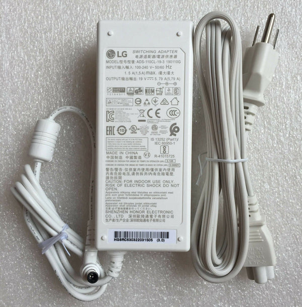 New Original LG 19V 5.79A AC Adapter&Cord for LG 29V950-A.AA5SU1 AIO Desktop PC