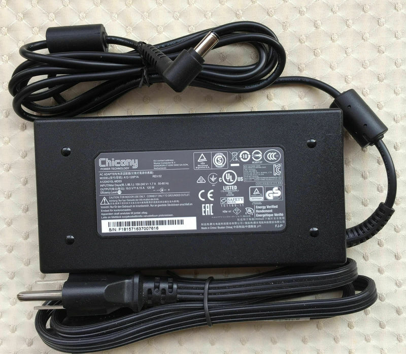 Original Chicony 19.5V 6.15A AC Adapter for MSI GF63 8RD-417NL,A12-12