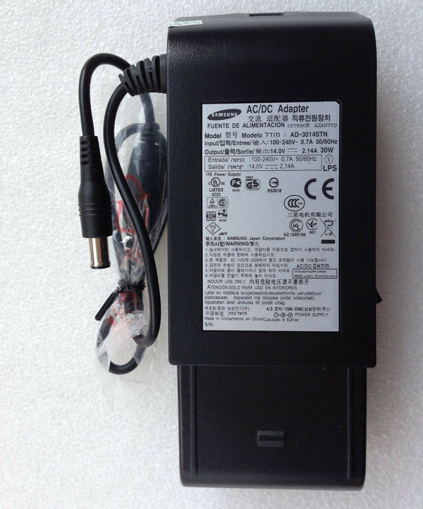 Original OEM 30W 14V 2.14A AC Adapter for Samsung S24B350BL,S24B350H,S24B370H