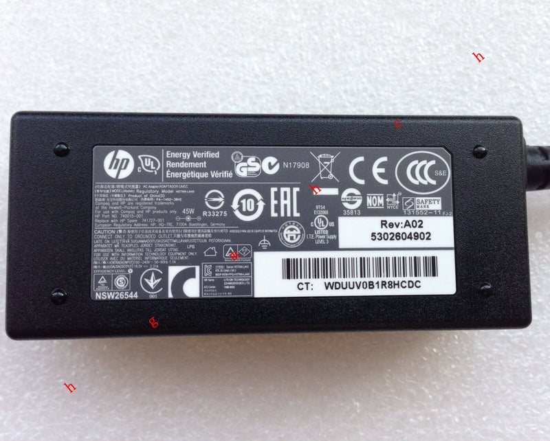 Original OEM HP 19.5V 2.31A Cord/Charger HP Stream 11-y012nr,11-y013ca,11-y020wm