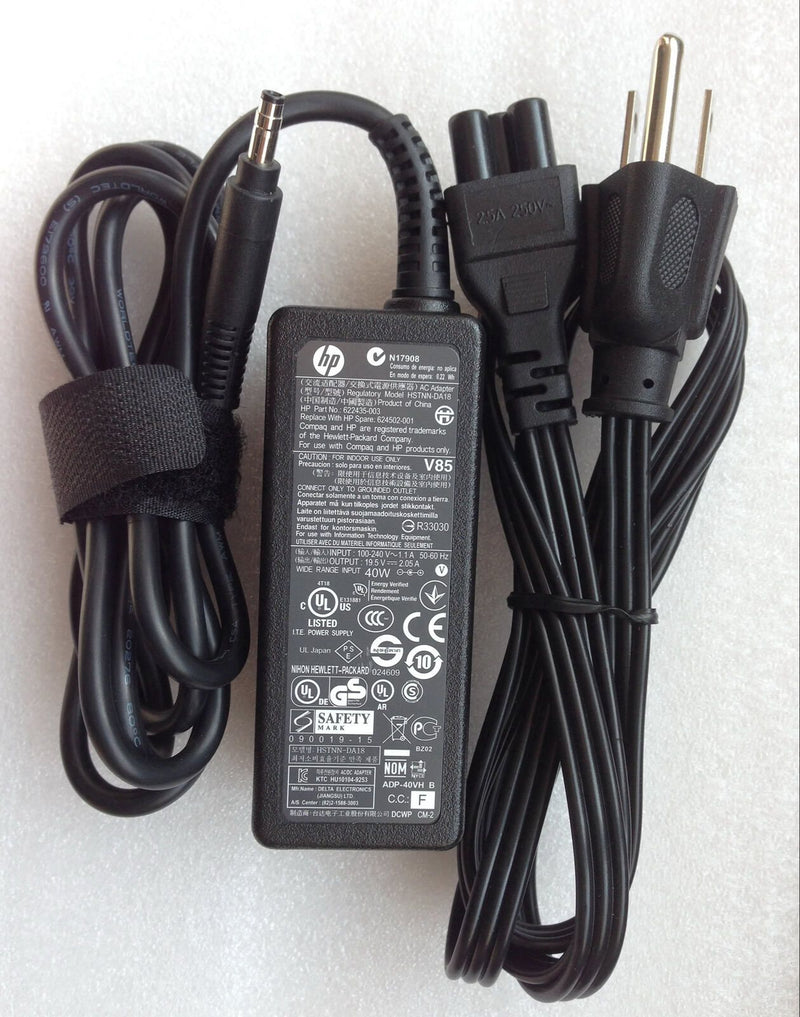 New Original OEM HP 40W Charger Mini 110-3040CA,110-3060CA,110-3050NR,110-3080NR