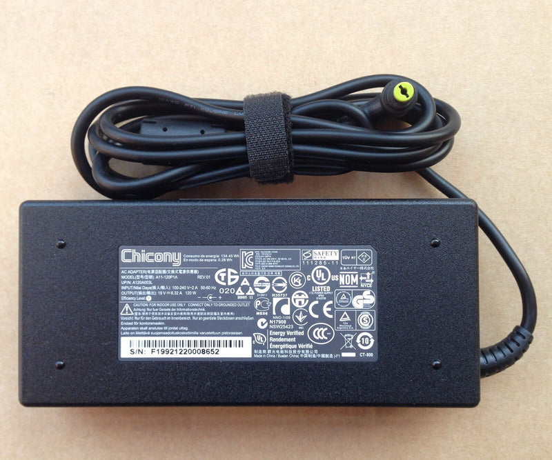 Original Genuine OEM Acer Aspire V3-772G-9402 120W AC Power Adapter Charger/Cord