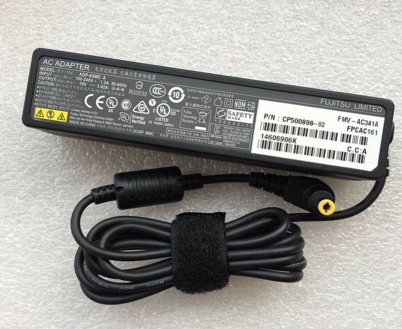 Original OEM Fujitsu Slim AC Power Adapter&Cord for Fujitsu LifeBook U937 Laptop