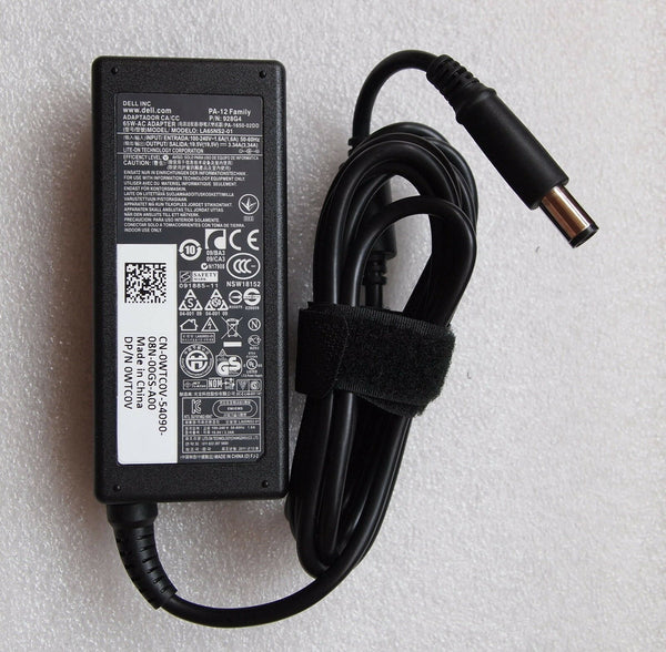 Original OEM Dell 65W AC Adapter for Dell Vostro 2510 3300 3350 3400 3450,3360