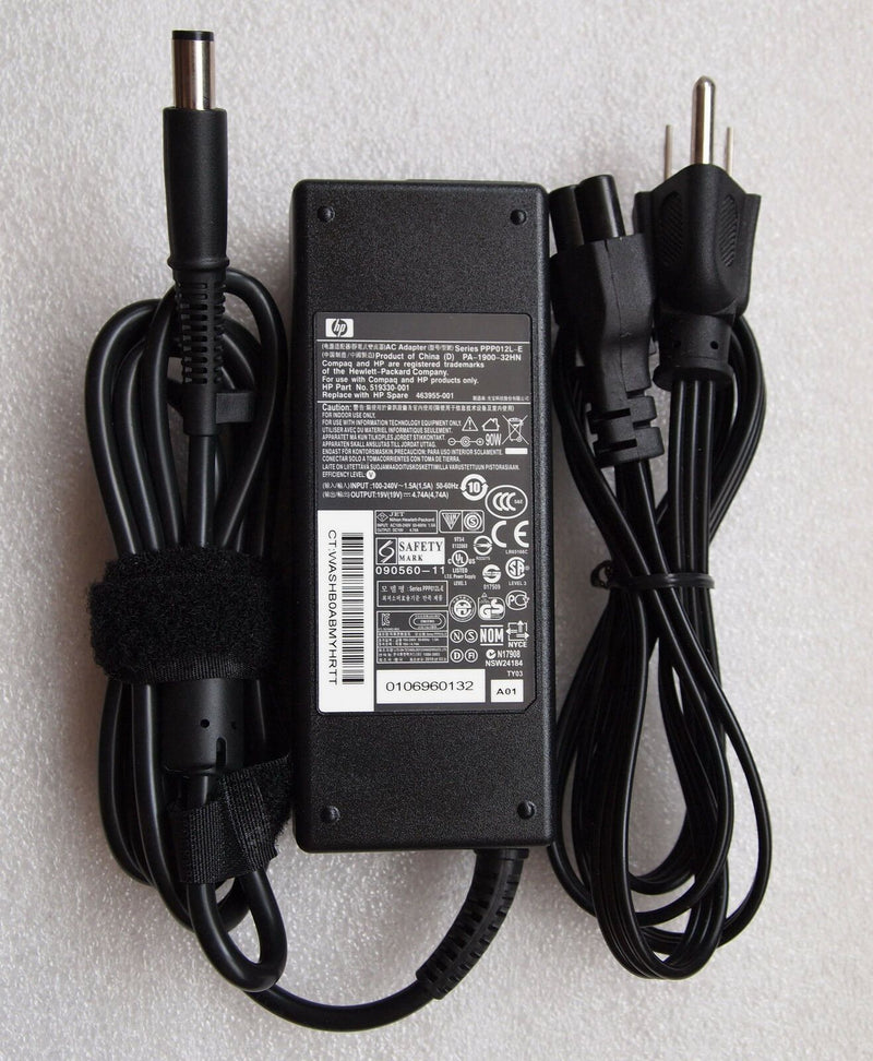 Original OEM 90W AC Adapter F HP HP-AP091F13P/SELF/PPP012L-S/PPP012S-S/PPP014L-S