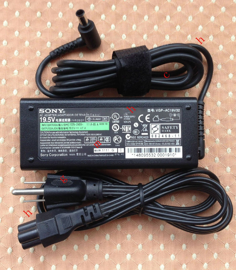 @New Original Genuine OEM Sony 90W AC Adapter for Sony Vaio SVE14A2A4E Notebook