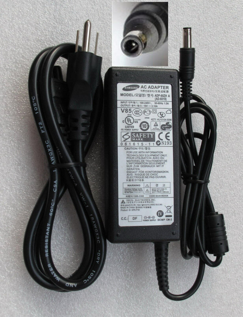 Original OEM Battery Charger Supply Samsung NP-RV511-A01US/NP-RV515-A02 Notebook